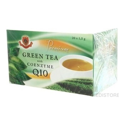 Herbex Premium GREEN Tea S Q10 zelený čaj 20 x 1,5 g