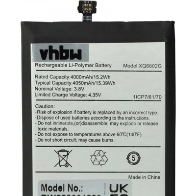 VHBW Батерия за Caterpillar CAT S62, 4050 mAh (889001882)