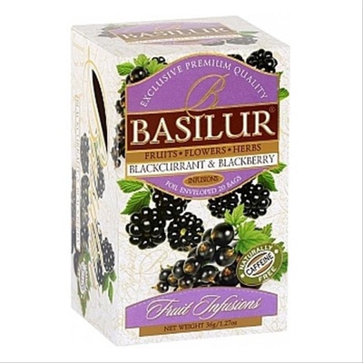 Basilur Fruit Blackcurrant & Blackberry 20 x 1,8 g