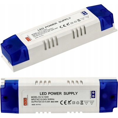 BERGE Zdroj pro LED nábytek 12V - 100W - 8,3A - IP20 PS-ME-12V-100W