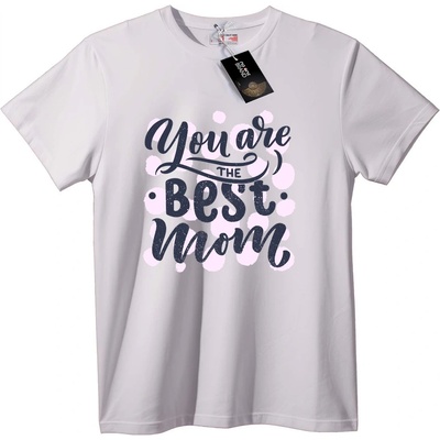 NOONEBRAND Тениска Ти си най-добрата мама - 3XL, White