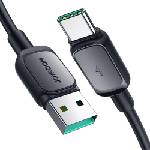 JOYROOM Кабел Joyroom S-AC027A14, USB към USB-C, 3A, 1.2m, черен (S-AC027A141B)