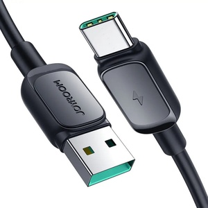 JOYROOM Кабел Joyroom S-AC027A14, USB към USB-C, 3A, 1.2m, черен (S-AC027A141B)