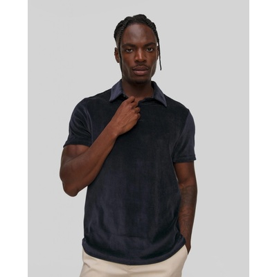 Bogner Sametové pánské polo Vincenzo V Tmavě modré