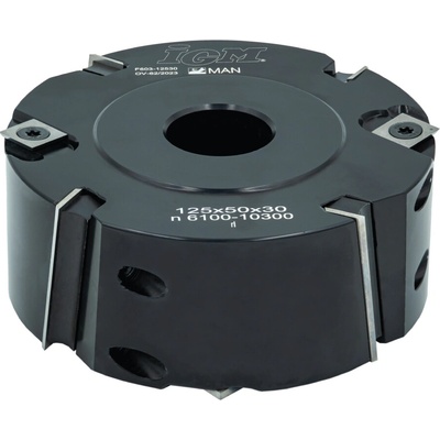 IGM F603 Falcovací fréza šikmé zuby MAN - D125x50 d30 Z4 V4 OCEL