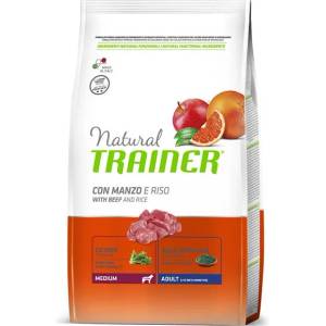 Natural Trainer Natural Adult Medium, говеждо и ориз 3 кг