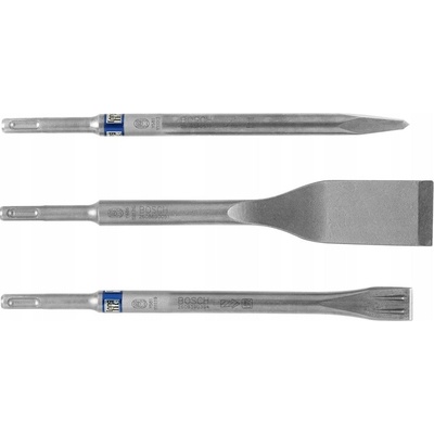 Bosch Sada 3 sekáčov SDS plus Špicatý, Plochý 20mm/40mm x 250mm