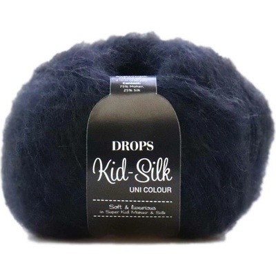 Drops Kid-Silk 02 černá