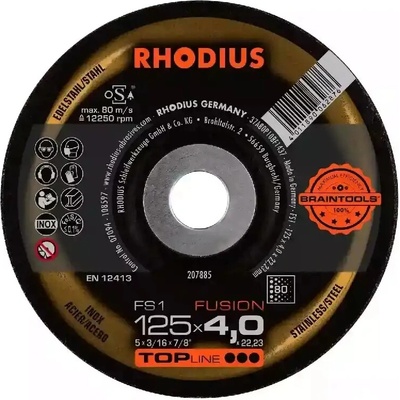 Rhodius Brúsny kotúč 125 x 4,0 x 22,23 mm 80 207885
