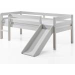 VIPACK Бяло детско повдигнато легло с пързалка , 90 x 200 cm Pino - Vipack (PIMS9014)