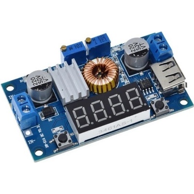 Step-down měnič napětí XL4015 5A s voltmetrem