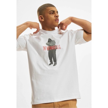 Mister Tee Тениска Biggie Smalls Tee white XXLUB-MT1992-00220 - Тъмносив, размер M