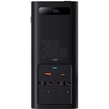 Púzdro Auto Power Invertor Baseus IGBT 300W 220V CN / EU Plug Černá CGNB010101