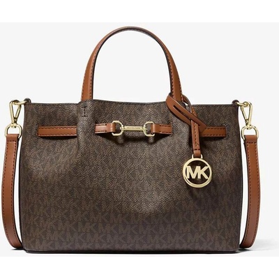 Michael Kors dámská kabelka Carson Small hnědá logová
