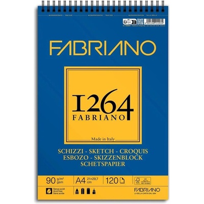 Fedrigoni Скицник за скициране, А4, 90 g/m2, гладка текстура, (1575100038)