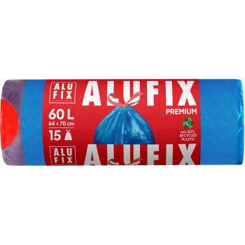 Alufix Pytle Premium stahovací 60l 26µm 15ks modré