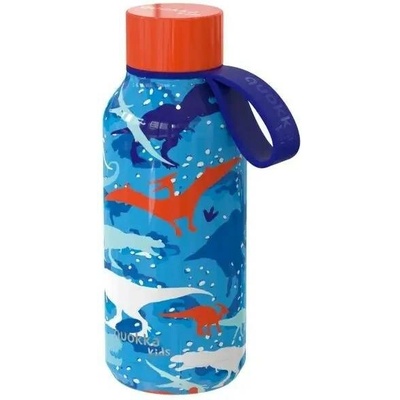 Quokka Solid Kids termoláhev s poutkem Dinosaur 330 ml