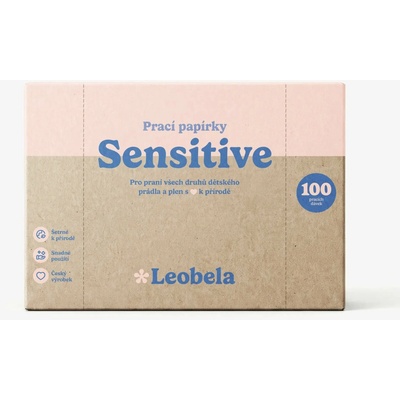 Leobela prací papírky Sensitive 100 ks