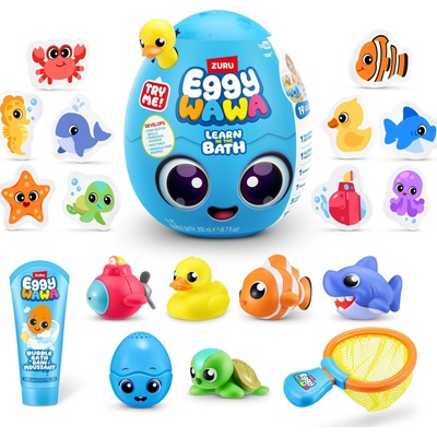 ZURU Eggy Wawa 15101 игра, играчка и стикер за баня Играчка животно за игра в баня Многоцветен (15101) (15101)