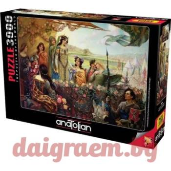 Image 1 of Anatolian Пъзел anatolian 4929 - 3000 части - Ланселот и Гуиневир (p4929)