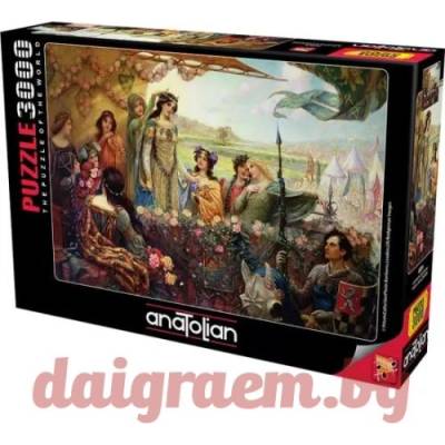 Anatolian Пъзел anatolian 4929 - 3000 части - Ланселот и Гуиневир (p4929)