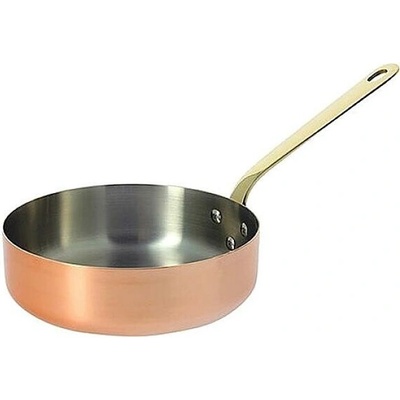 Hrnec de Buyer, 6448.20 INOCUIVRE, měděný, poklice, masivní mosazná rukojeť, průměr 20 cm, objem 1,8 L, výška 6 cm