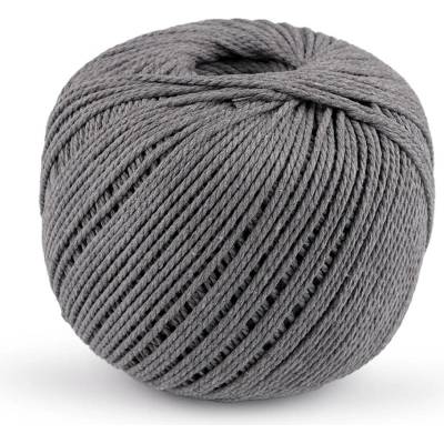 Bavlněná příze macrame Ø2 mm rozčesávací Varianta: 17 šedá, Balení: 1 ks 59025/151191/272325