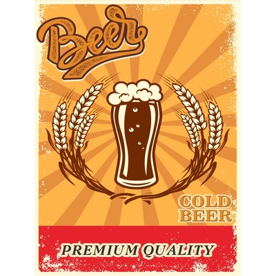 Ceduľa Beer - Cold Beer