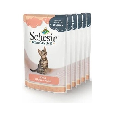Schesir Cat bio kitten kuracie 6 x 85 g