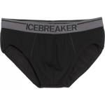 Icebreaker Мъжко мериносово термобельо Icebreaker Anatomica Briefs Merino base layer - Black / Monsoon - размер XXL (015-0434-0215)