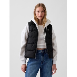 GAP Прошивана жилетка с лого GAP GAP | Cheren | ЖЕНИ | S