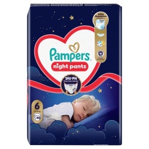 Pampers Pants Night S6 (40 бр. /фол)