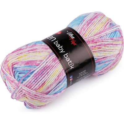 Pletací příze Elen baby batik 100 g Varianta: 5 (5118) fialová světlá modrá, Balení: 1 ks 50241/123004/233621
