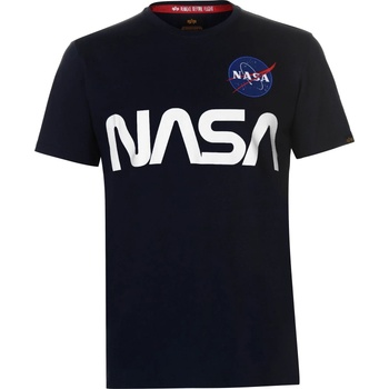 Alpha Industries Тениска Alpha Industries NASA Reflective T-Shirt - Rep Blue
