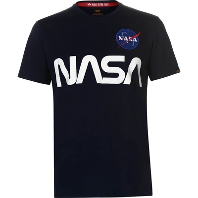 Alpha Industries Тениска Alpha Industries NASA Reflective T-Shirt - Rep Blue