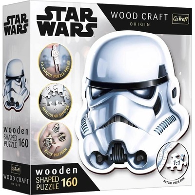 Trefl Дървен пъзел 160 части - Шлемът на Stormtrooper (20188)