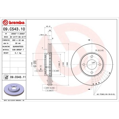 BREMBO 09.C543.11