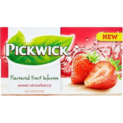 Pickwick Ovocný čaj Sladká jahoda 20 sáčků