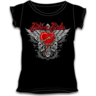 Dámske moto tričko biker Babe čierne