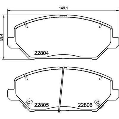 BREMBO Sada brzdových platničiek P30 110