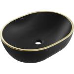 Mexen Viki 48x35 cm matt black/gold (21054875)