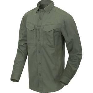 Helikon-Tex Риза DEFENDER Mk2 с дълъг ръкав - PolyCotton Ripstop - зелено маслина (KO-DF2-PR-02)
