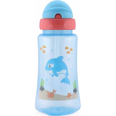 Lorelli Спортна бутилка със сламка Lorelli Baby Care - 330 ml, Синя (10200930001)