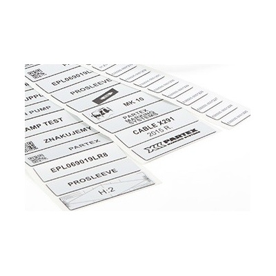 Partex EPL027008LR9C 27x8mm, biela, 2500ks, EPL panelový štítok
