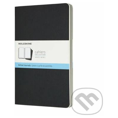 Moleskine zošity čierne sada 3 ks stredné bodkované