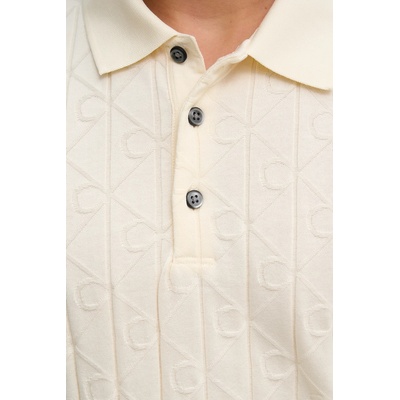 Calvin Klein Памучна тениска с яка Calvin Klein (LV04LE203G)