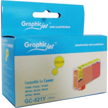 Image 1 of Compatible Cli-521 Съвместима мастилена касета (жълта) с чип