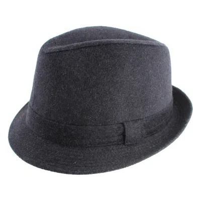 Мъжка зимна шапка Fedora Luigi&Guido Tesi F71, Черен меланж