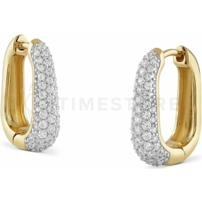 Guess Slušivé pozlacené náušnice s krystaly Nuances JSBE04499JWYGT/U