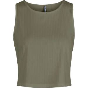 Pieces Къса блуза Pieces Women's Crop Tops - Deep Green